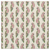 Zentangleのスタイルのオウム ファブリック (見本)