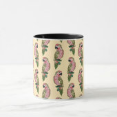 Zentangleのスタイルのオウム マグカップ (中央)