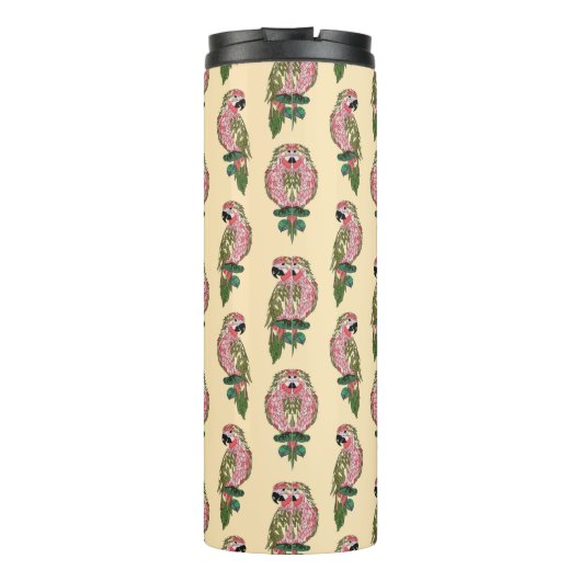 Zentangleのスタイルは|のモノグラムをオウム返しします タンブラー (裏面)