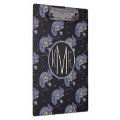 Zentangleのトカゲ|のモノグラム クリップボード (右)