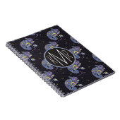 Zentangleのトカゲ|のモノグラム ノートブック (右側)