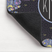 Zentangleのトカゲ|のモノグラム マウスパッド (コーナー)