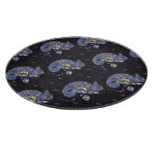 Zentangleのトカゲ カッティングボード (角)