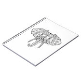 Zentangleは象をインスパイア ノートブック (左側)