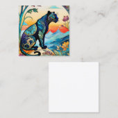 Zentangleパターンは色を追加する美しい方法である スクエア名刺 (正面/裏面)