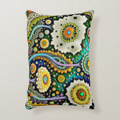 ZentangleフローラDreamscape アクセントクッション (正面(垂直))