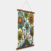 ZentangleフローラDreamscape 吊り下げ型タペストリー (傾斜あり)