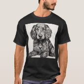 Zentangle犬 Tシャツ (正面)