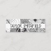 Zentangle®は支部をインスパイア スキニー名刺 (正面)