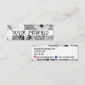 Zentangle®は支部をインスパイア スキニー名刺 (正面/裏面)