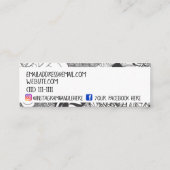 Zentangle®は支部をインスパイア スキニー名刺 (裏面)