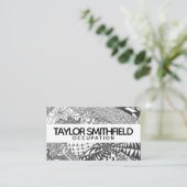 Zentangle®は芸術をインスパイア 名刺 (スタンド正面)