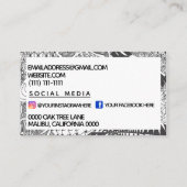 Zentangle®は芸術をインスパイア 名刺 (裏面)