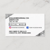 Zentangle®は芸術をインスパイア 名刺 (裏面)