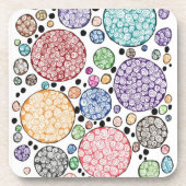 Zentangle circles pattern コースター (正面)