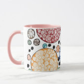 Zentangle circles pattern マグカップ (左)