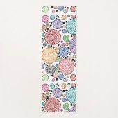 Zentangle circles pattern ヨガマット (正面)