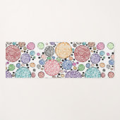 Zentangle circles pattern ヨガマット (正面(横))