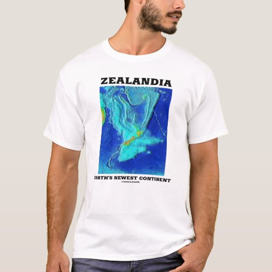 Zeorandia Earthの最新大陸 Tシャツ (正面)