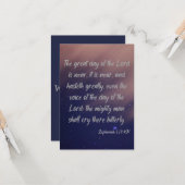 Zephaniah 1:14 KJV聖書聖なる書物、 経典Pic Greeting カード (正面/裏面インサイチュ)