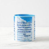 Zephaniah 2:3 KJVバイブル聖句Pic 2-Tone Mug マグカップ (中央)