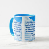 Zephaniah 2:3 KJVバイブル聖句Pic 2-Tone Mug マグカップ (正面左)