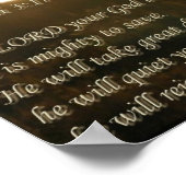 Zephaniah 3:17 ポスター (角)