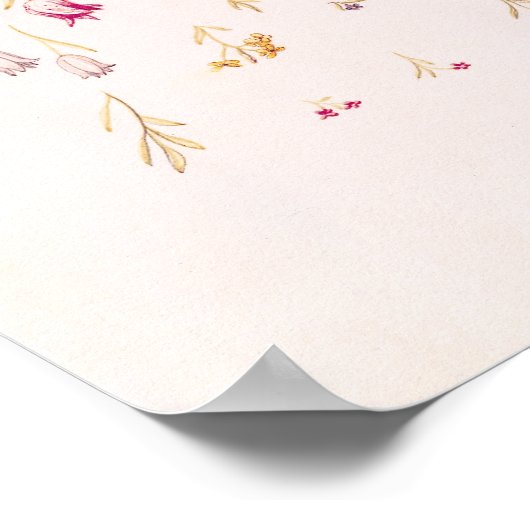 Zephyr from , 'La Guirlande de Julie', c.1642 ポスター (角)