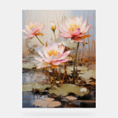 Zephyr Lily - Impasto Floral アクリルサイン (正面)