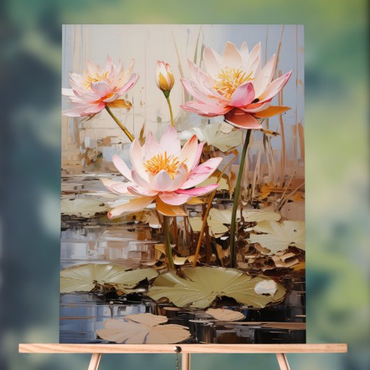 Zephyr Lily - Impasto Floral アクリルサイン (ニュートラル)