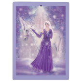 Zephyr unicornとfairy art By Renee Lavoie クリップボード (裏面)