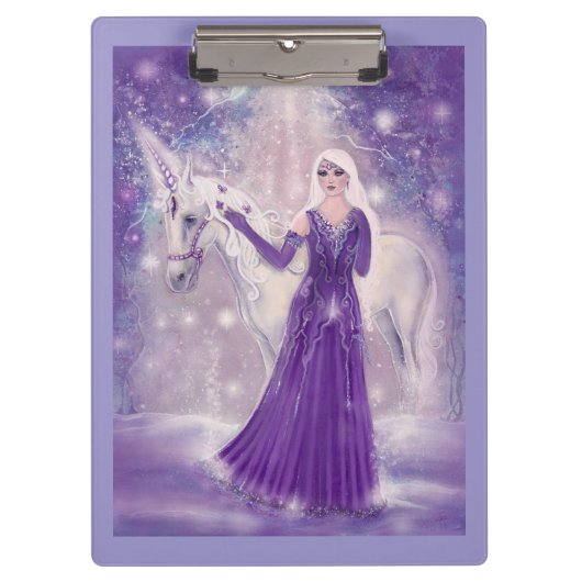 Zephyr unicornとfairy art By Renee Lavoie クリップボード (正面)