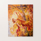 Zephyros God of the Western Wind from Greek Mythol ジグソーパズル (縦)