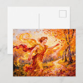 Zephyros God of the Western Wind from Greek Mythol ポストカード (正面/裏面)