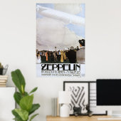 Zeppelinドイツ語Bohmen Schauflug ポスター (ホームオフィス)