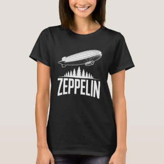 Zeppelin Airship Above Forest Tシャツ