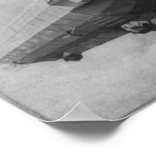 Zeppelin Airship Model 4 & Graf (Count) Zeppelin ポスター (角)