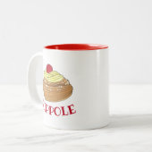 ZEPPOLE揚イタリアンげ生地ペストリーベーカリーグルメ ツートーンマグカップ (正面左)