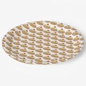 ZEPPOLE揚イタリアンげ生地ペストリーベーカリーグルメ ペーパープレート (アングル)