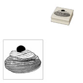 ZEPPOLE揚イタリアンげ生地ペストリーベーカリーグルメ ラバースタンプ (押印)