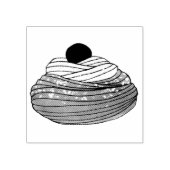 ZEPPOLE揚イタリアンげ生地ペストリーベーカリーグルメ ラバースタンプ (インプリント)