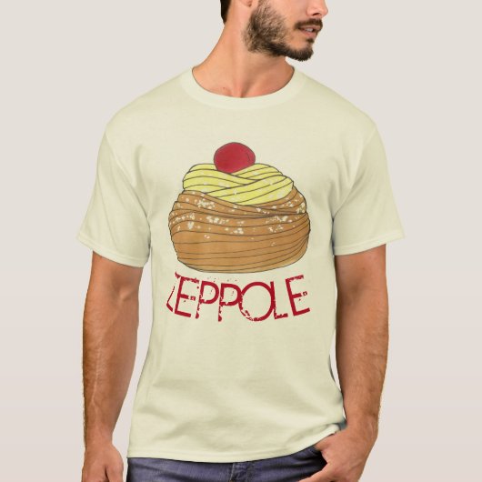 ZEPPOLE揚イタリアンげ生地ペストリーベーカリーグルメ Tシャツ (正面)