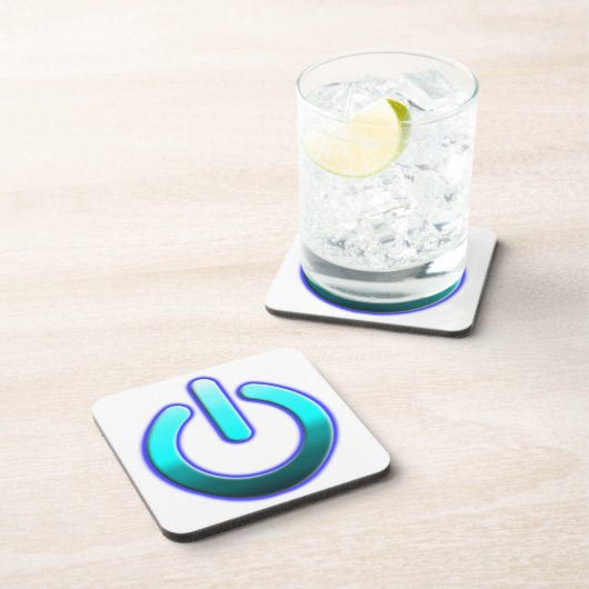 Zer0のパワー懸命プラスチックコースター コースター (右側)