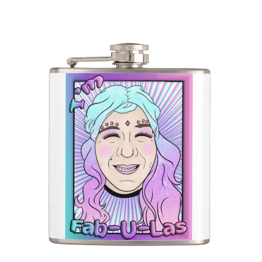 Zer0のFab-U-Lasビニールフラスコ包まれたク フラスク (正面)