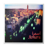 zER004 ASMARA BY Night，エリトリア，アフリカ， タイル (正面)