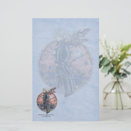 Zerickのゴシック様式文房具 便箋 (スタンド正面)