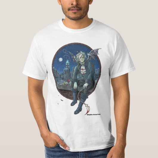 Zerickの最初飛行中にゴシック様式ワイシャツ Tシャツ (正面)