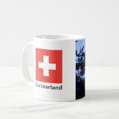 Zermattの記念品のマグ コーヒーマグカップ (正面左)