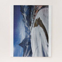 ZermattのGornergrat鉄道の列車そしてマッターホルン ジグソーパズル