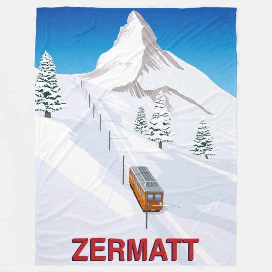 Zermatt フリースブランケット (正面)